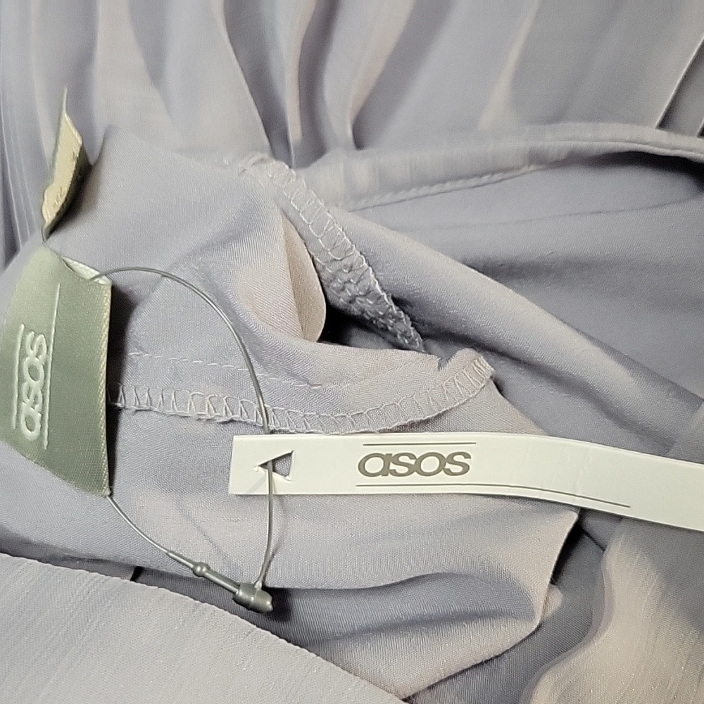 Asos Size 6 NWT Lilac Flutter Sleeve Mini Dress - Picture 7 of 7